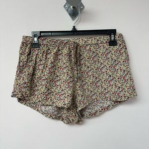 Drawstring Floral Shorts